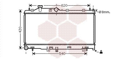 VAN WEZEL Radiaator,mootorijahutus 51002072